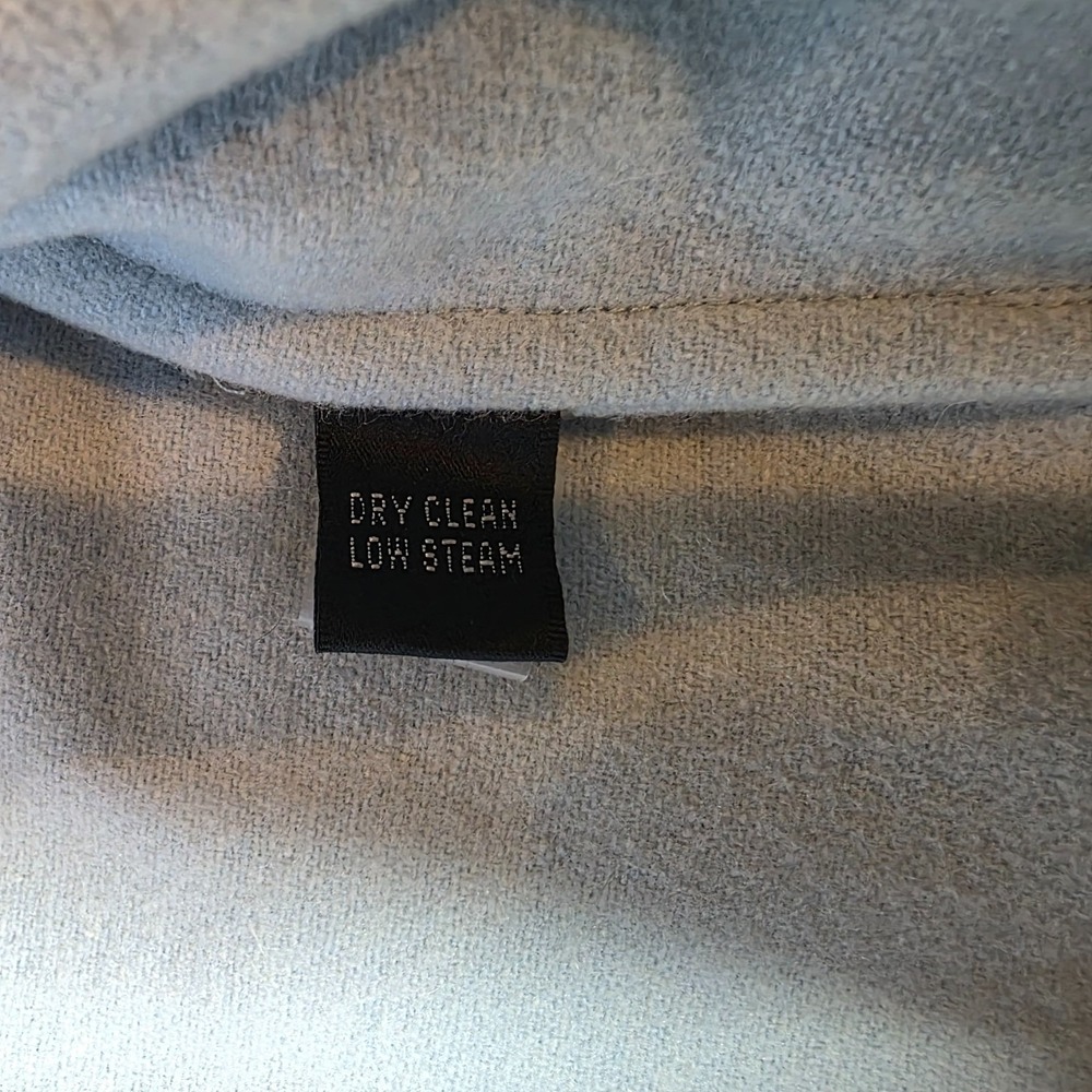 Company Ellen Tracy Womens Wool Blend Jacket Blue Sz 6 Tailored Hooded Outerwear - Picture 7 of 10